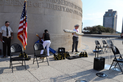 001. Memorial Brick Dedication, 15 Sep, set-up